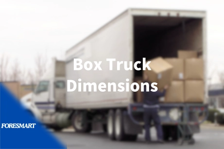 a white box truck unloading cartons