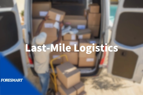 last mile logistics unload cartons from truck