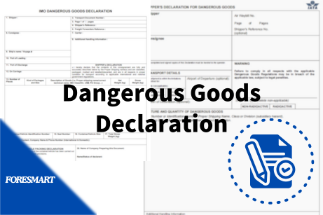 IMO IATA Dangerous Goods Declaration forms