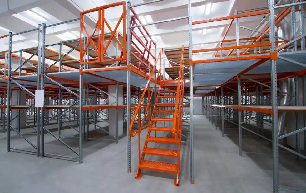 mezzanine flooring of the warehouse