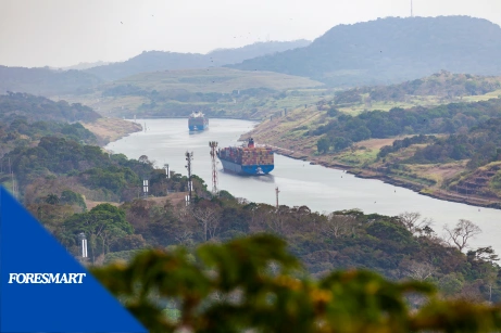 container ships at the panamal canal