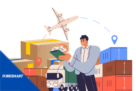 international freight forwarder arranging shipment