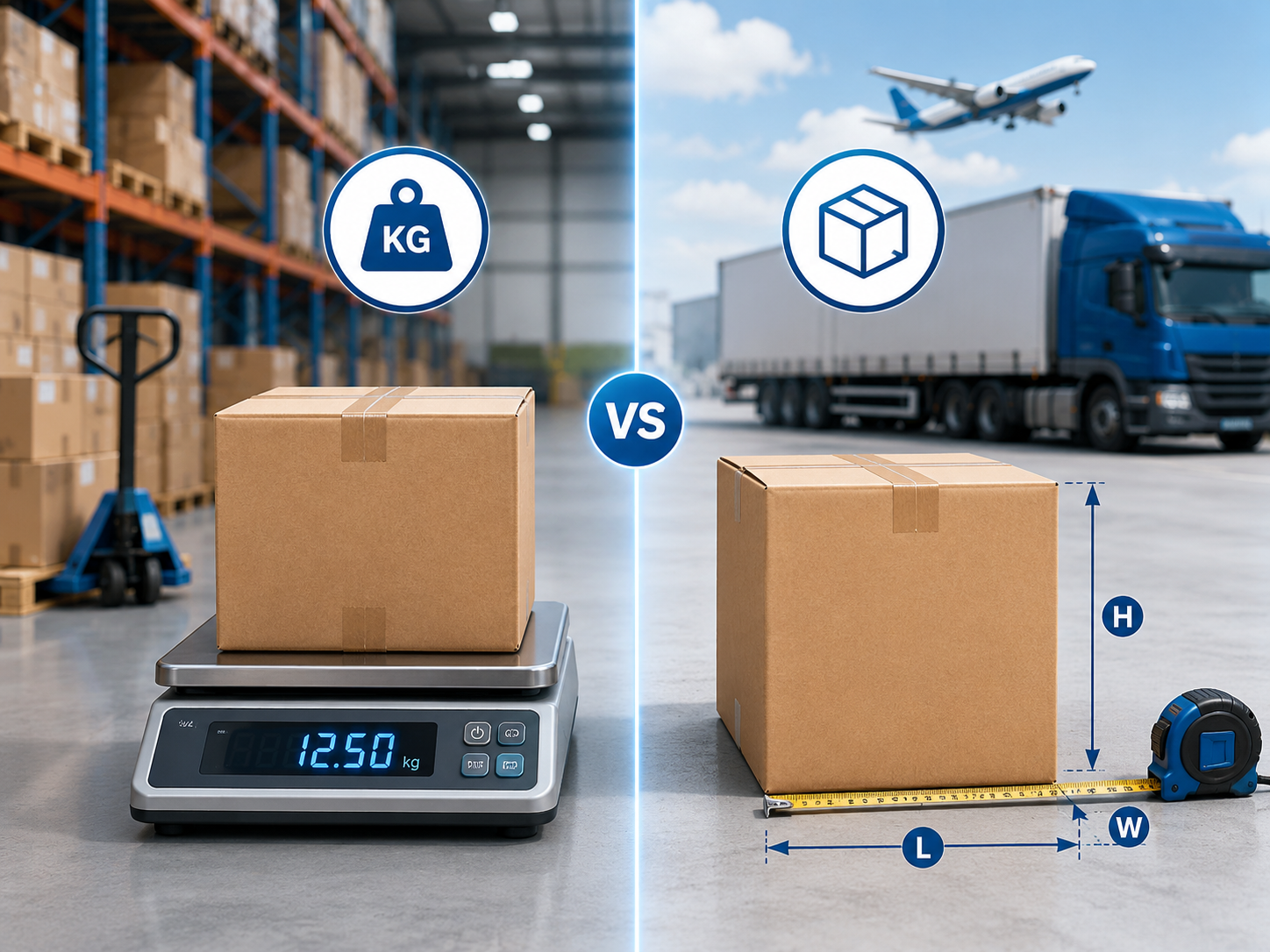 Foresmart Dimensional Weight vs Actual Weight