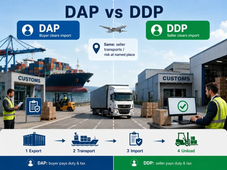 DAP vs DDP: Key Differences and Which Incoterm to Choose
